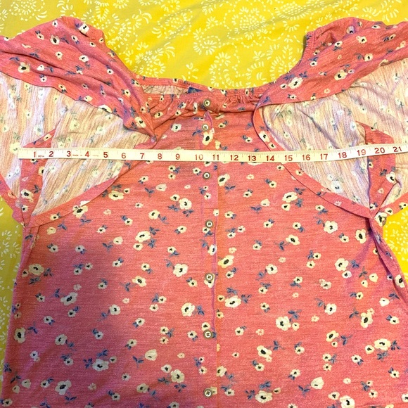 Democracy off the shoulder floral top M - Picture 8 of 9